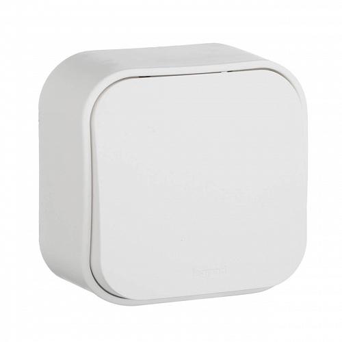 Выключатель одноклавишный Legrand Quteo 10A 250V белый 782200