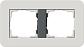 Рамка 2-постовая Gira E3 светло-серый/антрацит 0212421 - фото №1