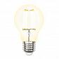 Лампа светодиодная филаментная Uniel E27 10W 3000K прозрачная LED-A60-10W/WW/E27/CL PLS02WH UL-00002625 - фото №1