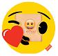 Фоторамка Innova PI09826 Ф/рамка 10*10cm Emoji smiley kiss, пластик (6/768) Б0037348 - фото №1