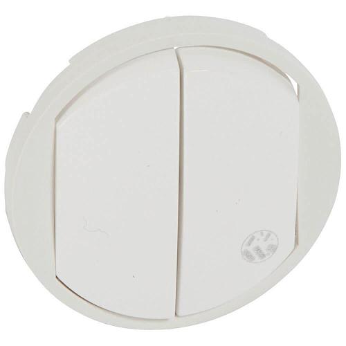 Клавиша Legrand Celiane выключателя двухклавишного антибактериальная белая 067741