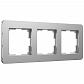 Рамка Werkel Platinum на 3 поста алюминий W0032606 4690389184475 - фото №1