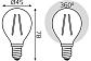 Лампа светодиодная филаментная Gauss E14 13W 4100K прозрачная 105801213 - фото №2