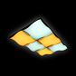 Потолочный светодиодный светильник Ambrella light Orbital Parrus FP2356 WH 192W D720*480 - фото №2