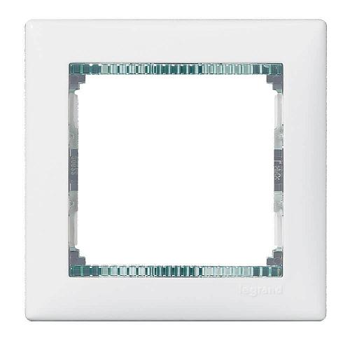 Рамка 1-постовая Legrand Valena белая/кристалл 774461