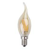 Лампа светодиодная филаментная ЭРА E14 7W 4000K золотая F-LED BXS-7W-840-E14 gold Б0047008