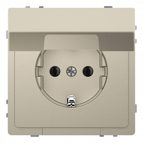 Розетка Schneider Electric Merten D-Life 16A с/з и крышкой MTN2310-6033