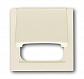Лицевая панель ABB Impuls розетки телекоммуникационной с крышкой слоновая кость 2CKA001753A0043 - фото №1