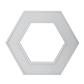 Подвесной светодиодный cветильник Geometria ЭРА Hexagon SPO-123-W-40K-045 45Вт 4000К белый Б0050554 - фото №4