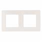 Рамка 2-постовая ЭРА 12 сатин белый 12-5102-01 Б0052509 - фото №1