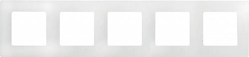 Рамка 5-постовая Legrand Etika белая 672505