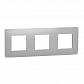 Рамка 3-постовая Schneider Electric Unica New NU200630 - фото №1
