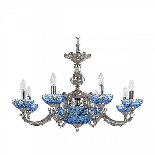 Подвесная люстра Bohemia Ivele 72209P/8/210 Ni P Aquamarine/M-1F
