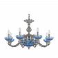 Подвесная люстра Bohemia Ivele 72209P/8/210 Ni P Aquamarine/M-1F - фото №1