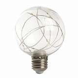 Лампа светодиодная Feron E27 3W RGB прозрачная LB-381 41676