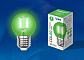Лампа светодиодная филаментная Uniel E27 5W зеленая LED-G45-5W/GREEN/E27 GLA02GR UL-00002988 - фото №2