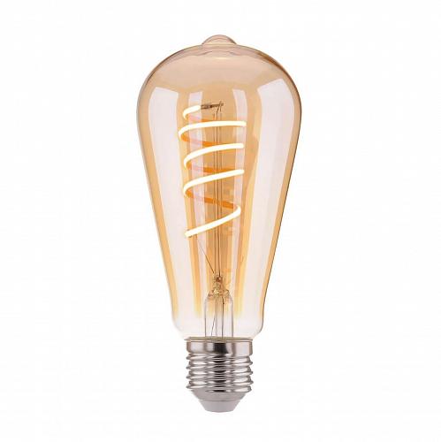 Лампа светодиодная филаментная Elektrostandard E27 8W 3300K золотистая 4690389125225