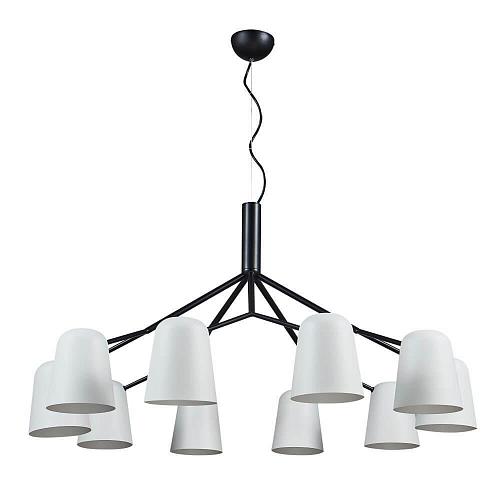Подвесная люстра Crystal Lux ENRIQUE SP10 BLACK/WHITE
