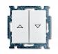Выключатель жалюзи без фиксации ABB Basic55 альпийский белый 2CKA001413A1082 - фото №1