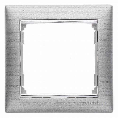Рамка 1-постовая Legrand Valena алюминий матовый 770331