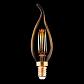 Лампа светодиодная филаментная E14 4W 2200K прозрачная 9793 - фото №1