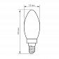 Лампа светодиодная филаментная диммируемая Feron E14 5W 2700K прозрачная LB-68 25651 - фото №3