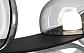 Подвесной светодный светильник Crystal Lux Bosque SP7 L3000 Black/Transparent - фото №2