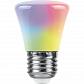 Лампа светодиодная Feron E27 1W RGB матовая LB-372 38117 - фото №1
