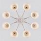 Потолочная люстра Eurosvet Campina 60107/8 белый с золотом - фото №2