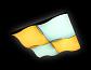 Потолочный светодиодный светильник Ambrella light Orbital Parrus FP2354 WH 128W D480*480 - фото №3