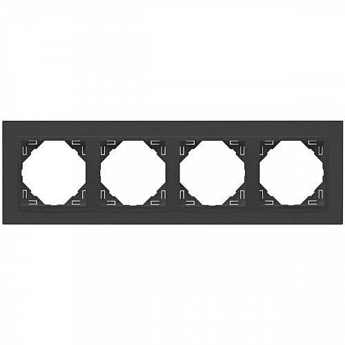 Рамка 4-постовая Efapel Logus 90 Animato серый/серый 90940 TSS