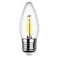Лампа светодиодная филаментная REV TC37 E27 7W 2700К теплый свет свеча на ветру 32427 0 - фото №2