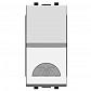 Выключатель кнопочный одноклавишный ABB Zenit 16A 250V Свет серебро 2CLA210420N1301 - фото №1