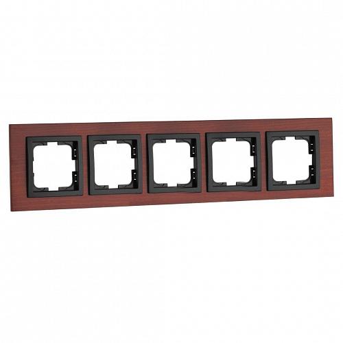Рамка 5-постовая Mono Electric Style черешня 107-500000-164