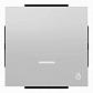 Лицевая панель ABB Sky электронного выключателя с таймером серебристый алюминий 2CLA856200A1301 - фото №1