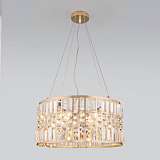 Подвесная люстра Eurosvet Lory 10116/5 золото/прозрачный хрусталь Strotskis