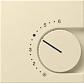 Лицевая панель Gira System 55 термостата теплого пола кремовый глянцевый 149001 - фото №1