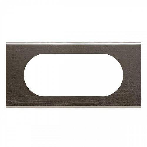 Рамка 4/5-модульная Legrand Celiane чёрный никель 069035