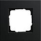 Рамка 1-постовая Gira Esprit черный 0211126 - фото №1