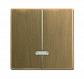 Лицевая панель ABB Dynasty диммера 2-канального латунь античная 2CKA006599A3024 - фото №1