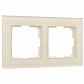 Рамка на 2 поста Werkel Favorit молочный W0021141 4690389183409 - фото №1