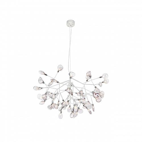 Подвесная светодиодная люстра Crystal Lux Evita SP63 White/Transparent