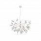 Подвесная светодиодная люстра Crystal Lux Evita SP63 White/Transparent - фото №1