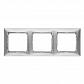 Рамка 3-постовая Legrand Valena алюминий матовый 770333 - фото №1