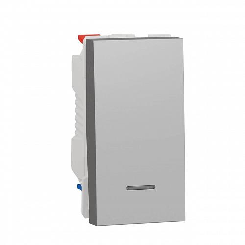 Переключатель одноклавишный с нейтралью Schneider Electric Unica New NU310330S