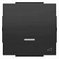 Лицевая панель ABB Sky диммера клавишного чёрный бархат 2CLA856010A1501 - фото №1