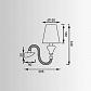 Бра Zumaline Chandelier MB2070-1BL - фото №3