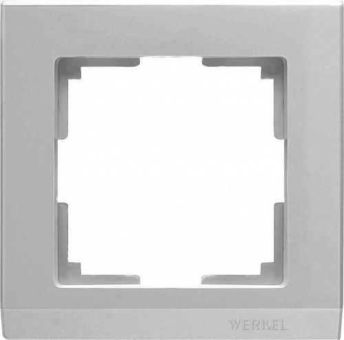 Рамка Werkel Stark на 1 пост серебряный WL04-Frame-01 4690389063688